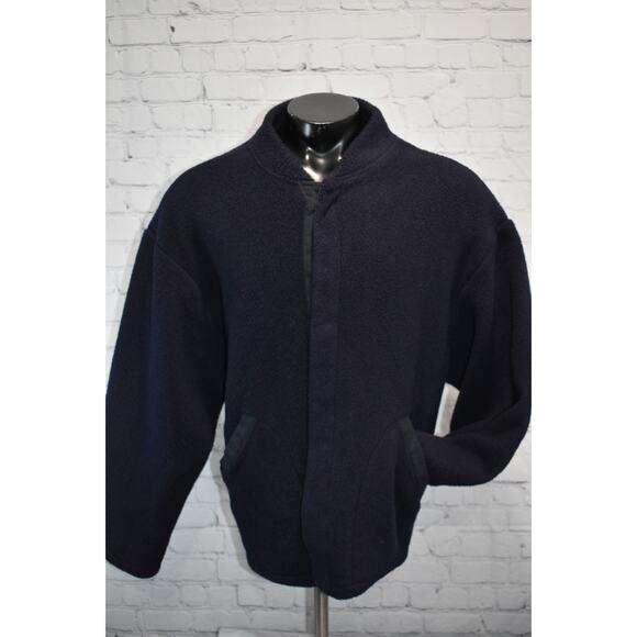 Bulwark Fleece Work Jacket Fire Resistant FR Mens Size 2XL XXL Blue - Picture 1 of 8